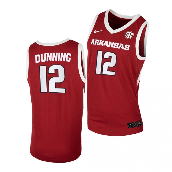 Barry Dunning 2022-23 Arkansas Razorbacks College Basketball Jersey Cardinal