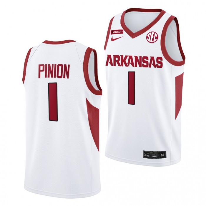 Joseph Pinion Arkansas Razorbacks 2022-23 College Basketball Jersey-White