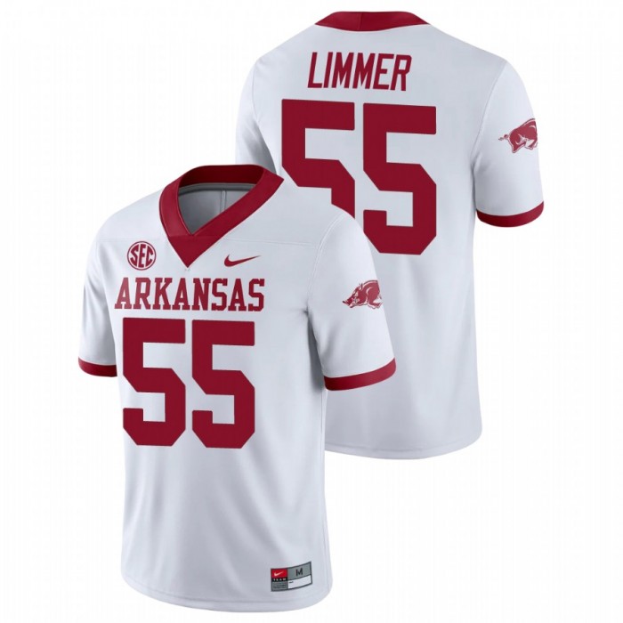 Arkansas Razorbacks Beaux Limmer College Football Alternate Game Jersey For Men White