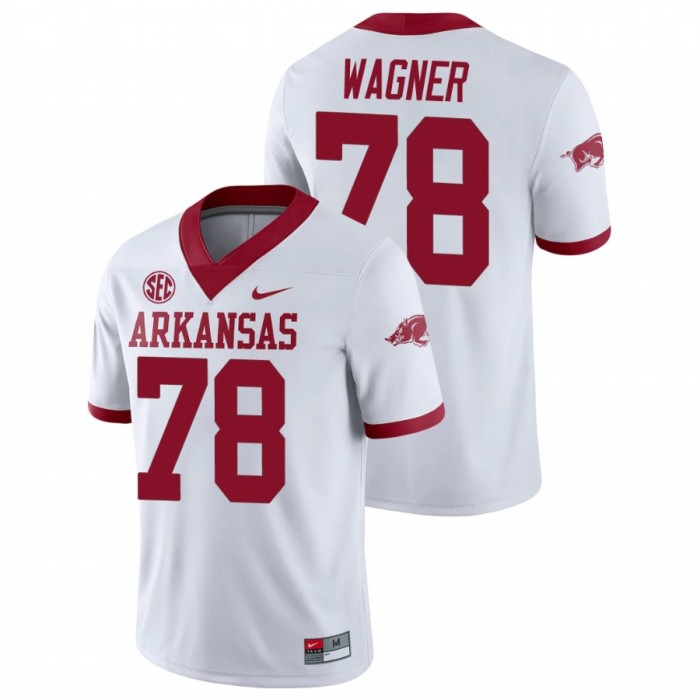 Arkansas Razorbacks Dalton Wagner College Football Alternate Game Jersey For Men White