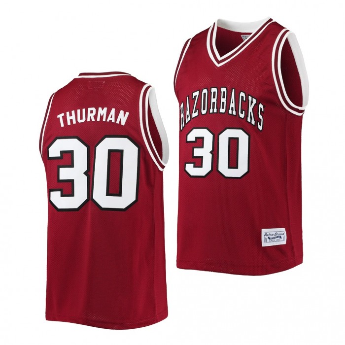Scotty Thurman #30 Arkansas Razorbacks Commemorative Classic Alumni Basketball Cardinal Jersey