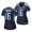 Treylon Burks #7 Tennessee Titans 2022 NFL Draft Navy Women Game Jersey Arkansas Razorbacks