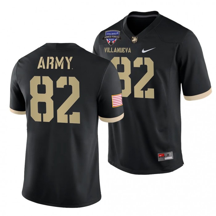 Army Black Knights 2021 Armed Forces Bowl Champions Alejandro Villanueva Jersey Black