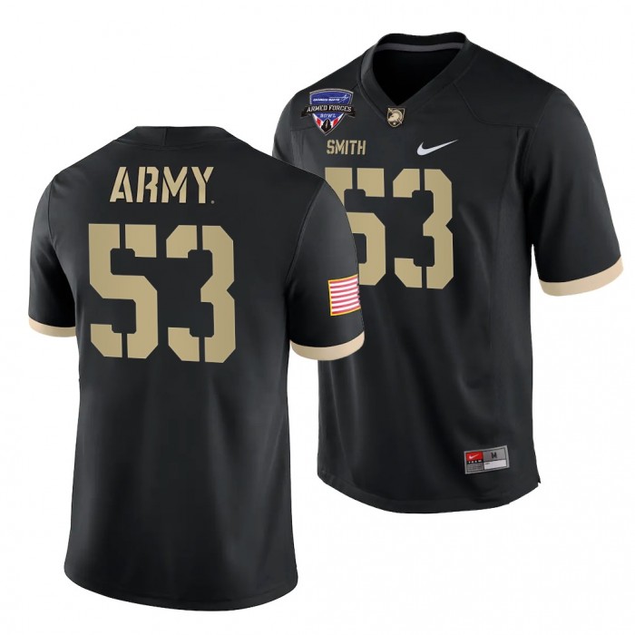 Army Black Knights 2021 Armed Forces Bowl Champions Arik Smith Jersey Black