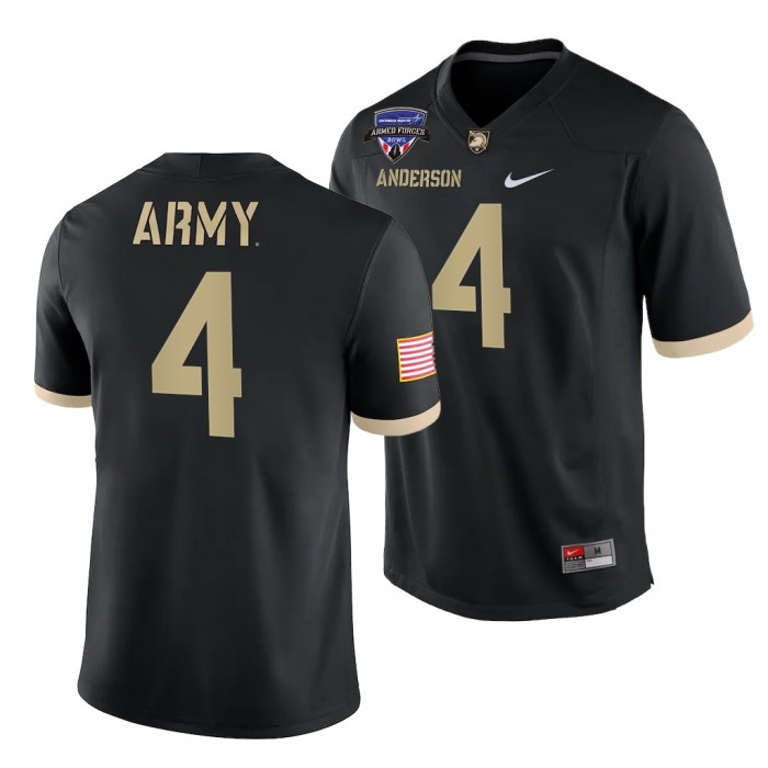 Army Black Knights 2021 Armed Forces Bowl Champions Christian Anderson Jersey Black