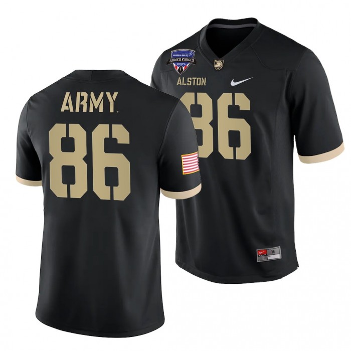 Army Black Knights 2021 Armed Forces Bowl Champions Isaiah Alston Jersey Black