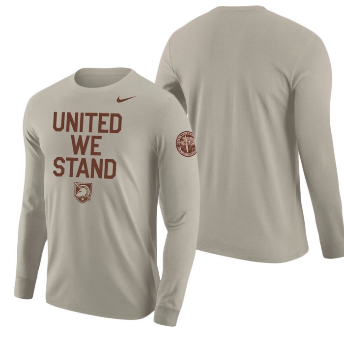 Army Black Knights Rivalry United We Stand 2-Hit Long Sleeve T-Shirt Natural