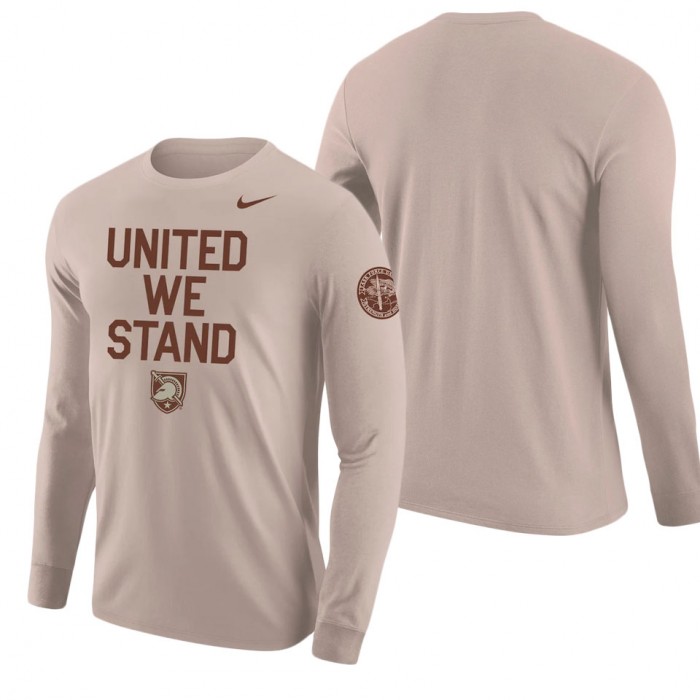 Army Black Knights Rivalry United We Stand 2-Hit Long Sleeve T-Shirt Oatmeal