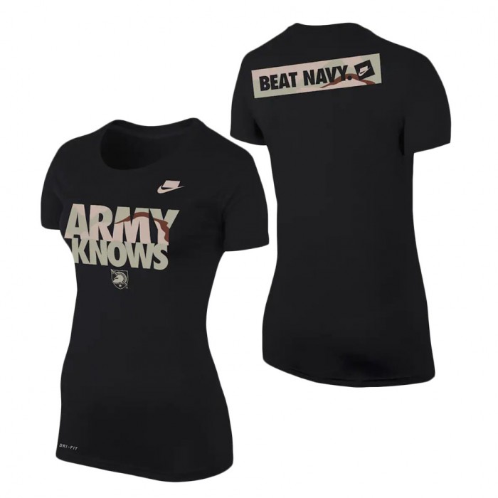 Army Black Knights Women's Rivalry Army Knows T-Shirt Black