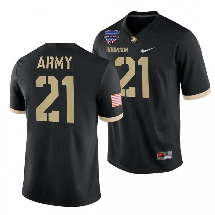 Army Black Knights 2021 Armed Forces Bowl Champions Tyrell Robinson Jersey Black