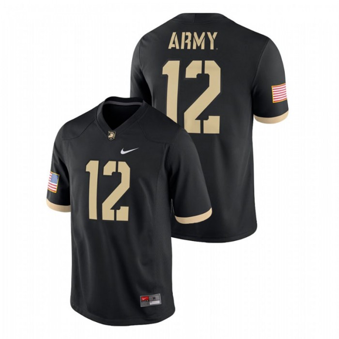 Men's Army Black Knights Black Game College Football Jersey