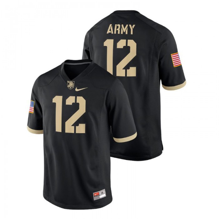 Men's Army Black Knights Black College Football 2018 Game Jersey