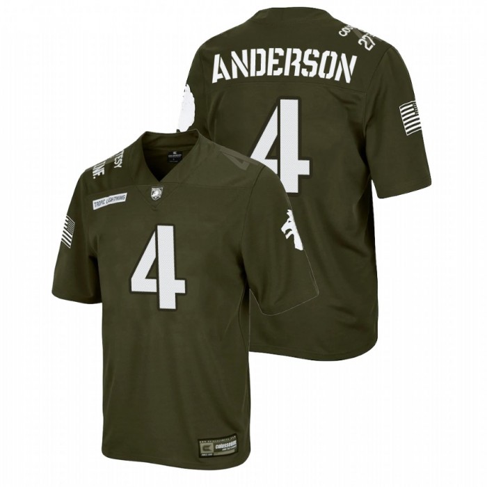 Christian Anderson Army Black Knights Rivalry Olive Replica Jersey