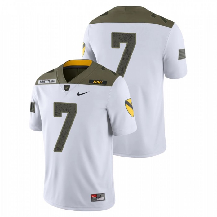 Jemel Jones Army Black Knights 1st Cavalry Division White Limited Edition Jersey