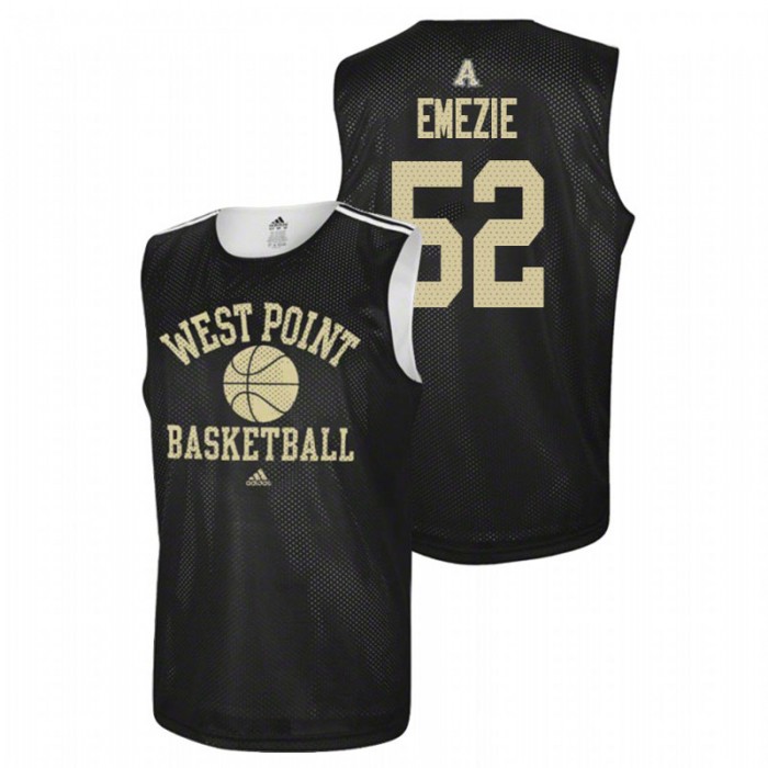 Army Black Knights College Basketball Black John Emezie Practice Jersey For Men