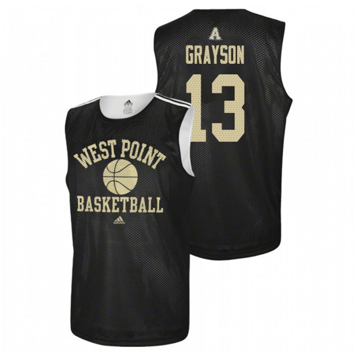 Army Black Knights College Basketball Black Lonnie Grayson Practice Jersey For Men