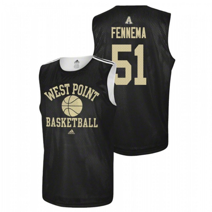 Army Black Knights College Basketball Black Parker Fennema Practice Jersey For Men