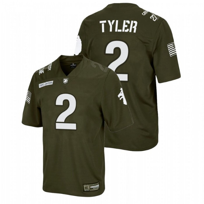 Tyhier Tyler Army Black Knights Rivalry Olive Replica Jersey