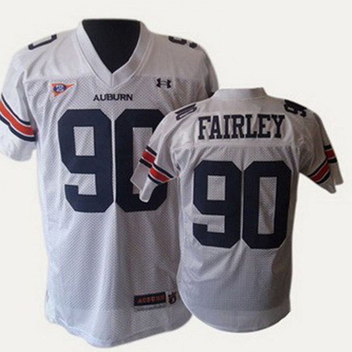 Auburn Tigers #90 Nick Fairley White Football Youth Jersey