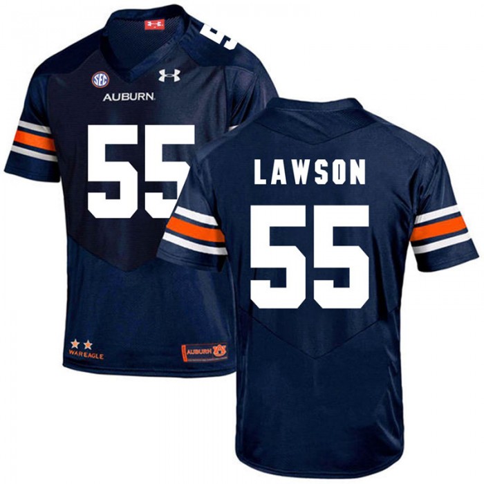 Auburn Tigers #55 Navy Carl Lawson College Football Jersey