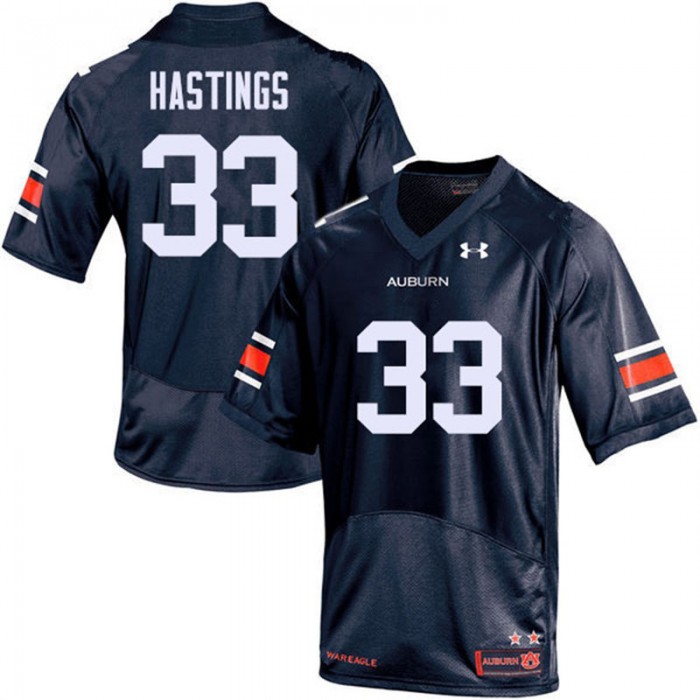 Auburn Tigers Will Hastings Navy College Football Jersey