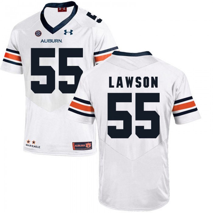 Auburn Tigers #55 White Carl Lawson College Football Jersey