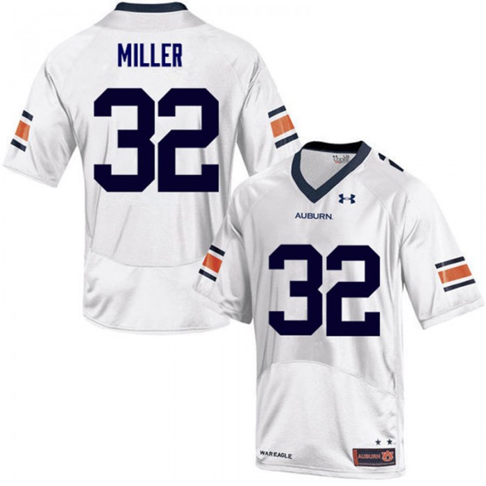 Auburn Tigers Malik Miller White College Football Jersey