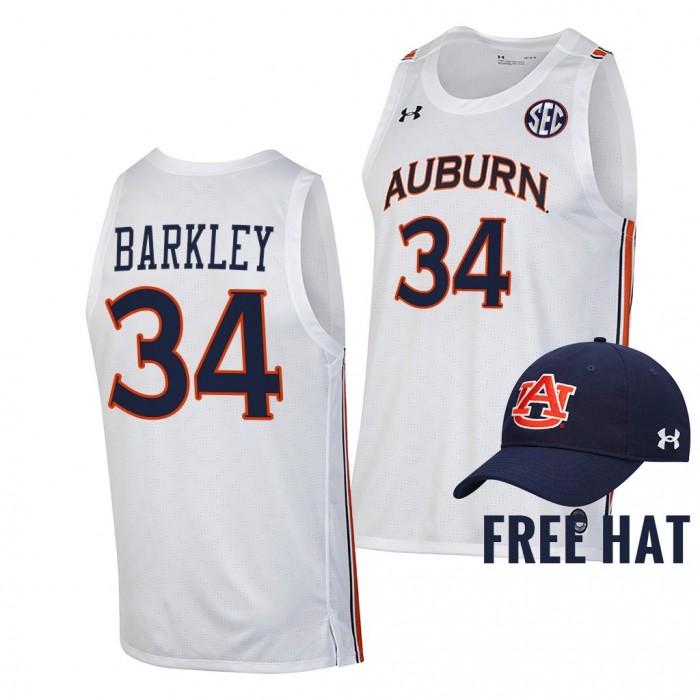 Charles Barkley Auburn Tigers White Jersey College Basketball Alumni Shirt