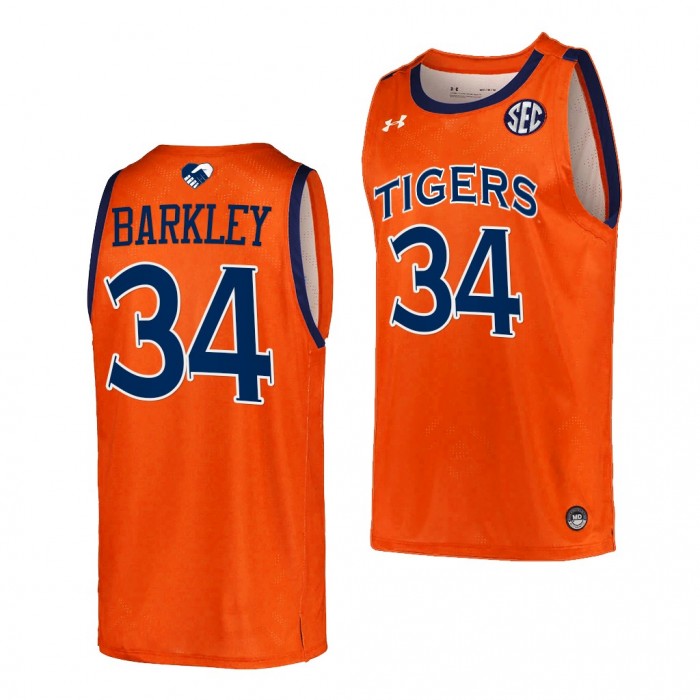 Charles Barkley #34 Auburn Tigers Alumni Player Unite As One Orange Jersey