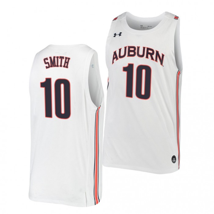 Auburn Tigers Jabari Smith Jr. Jersey White 2021 Home Uniform