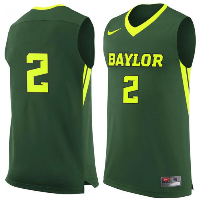 Baylor Bears #2 Green Basketball For Men Jersey