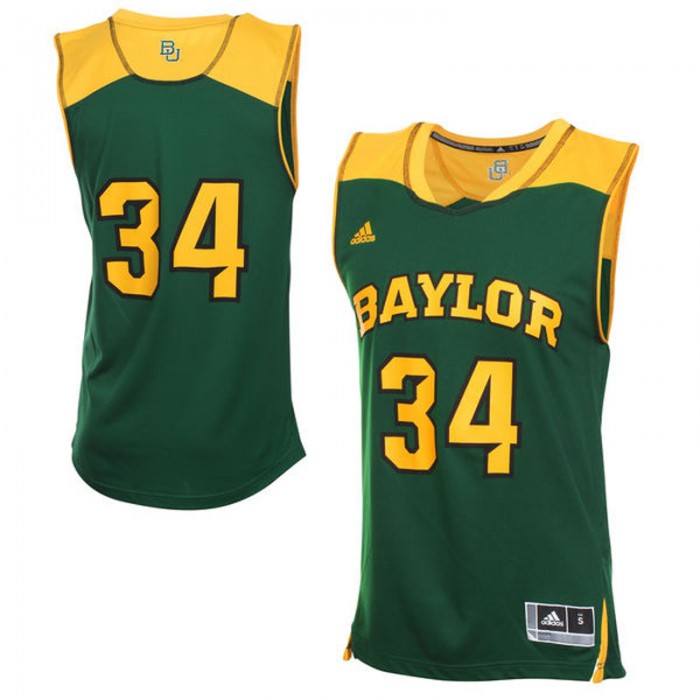 Baylor Bears #34 Green Basketball For Men Jersey