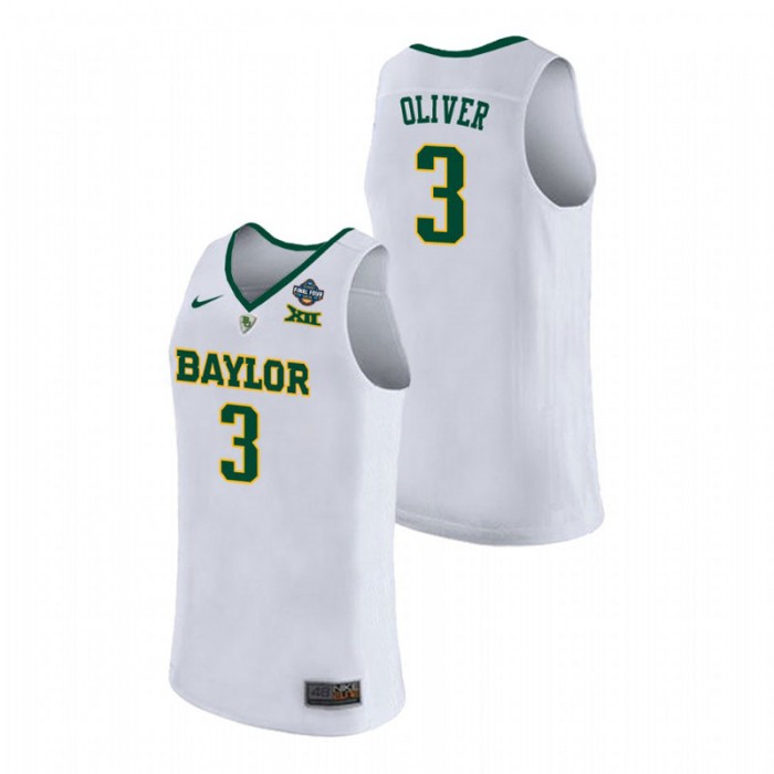 Baylor Bears Trinity Oliver White 2019 NCAA Women's Basketball Champions Jersey