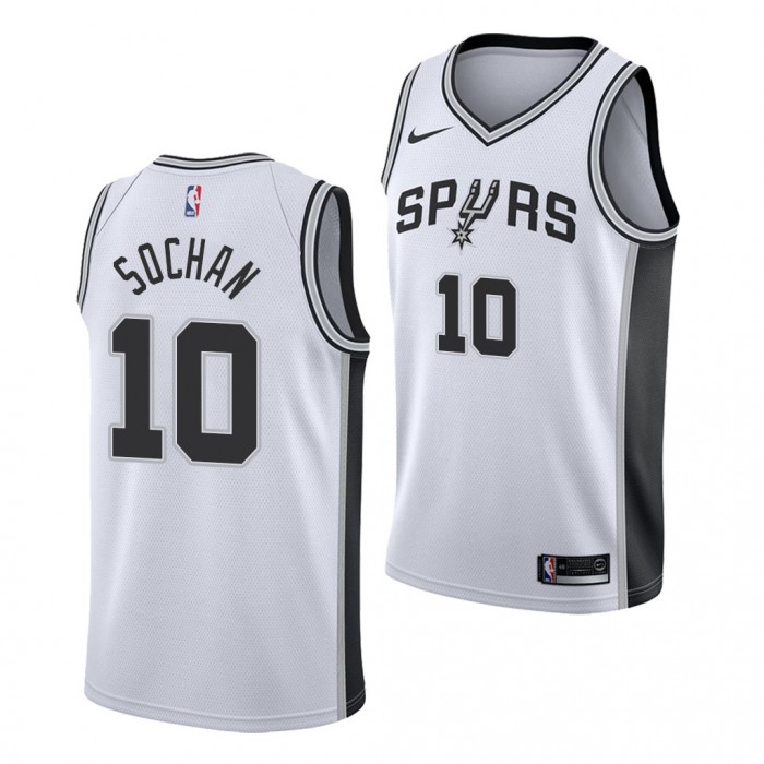 2022 NBA Draft Jeremy Sochan #10 Spurs White Association Edition Jersey Baylor Bears
