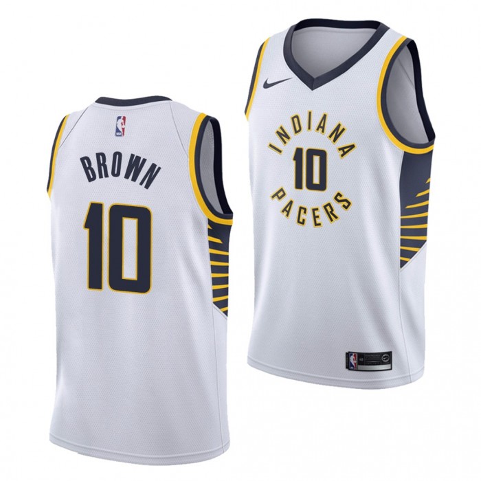 2022 NBA Draft Kendall Brown #10 Pacers White Association Edition Jersey Baylor Bears