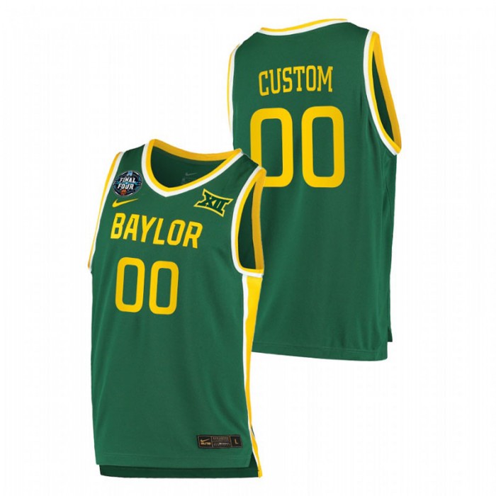 Baylor Bears Final Four Custom Basketball Jersey Green For Men