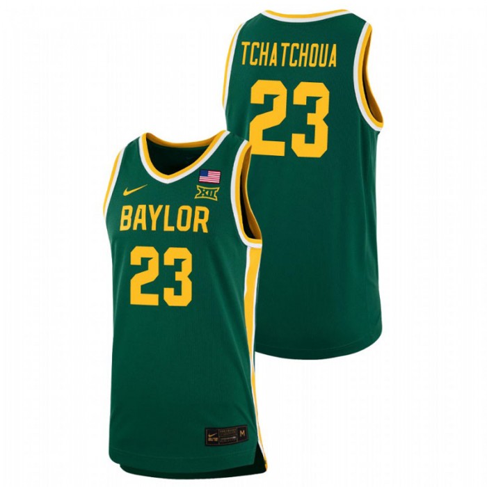 Baylor Bears Jonathan Tchamwa Tchatchoua Replica Basketball Jersey Green For Men