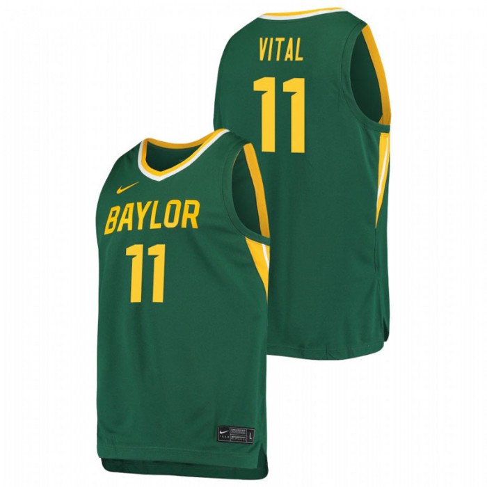 BAYLOR BEARS Basketball Mark Vital Replica Jersey Green For Men