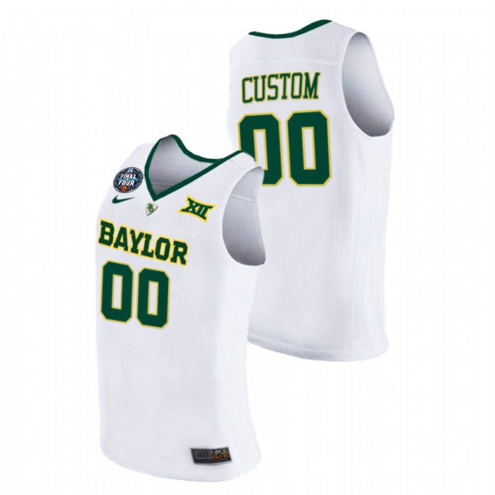 Baylor Bears Custom Jersey White 2021 March Madness Final Four Men