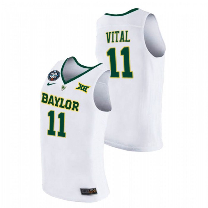 Baylor Bears Mark Vital Jersey White 2021 March Madness Final Four Men
