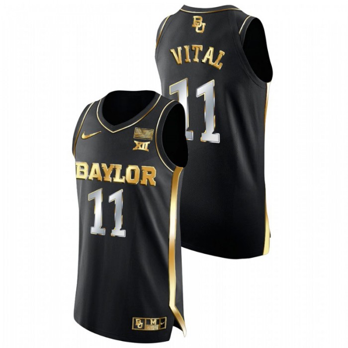 Baylor Bears Golden Edition Mark Vital College Basketball Jersey Black Men