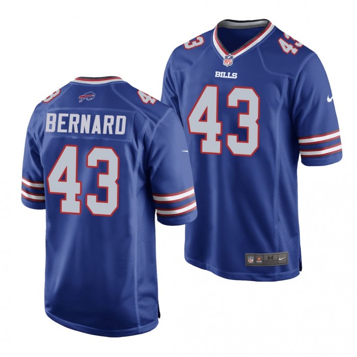 Terrel Bernard #43 Buffalo Bills 2022 NFL Draft Royal Men Game Jersey Baylor Bears