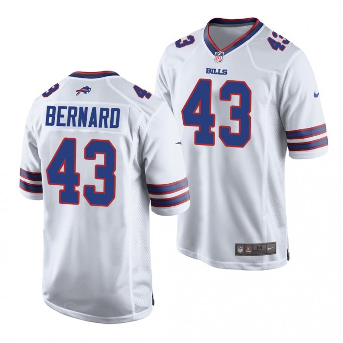 Terrel Bernard #43 Buffalo Bills 2022 NFL Draft White Men Game Jersey Baylor Bears