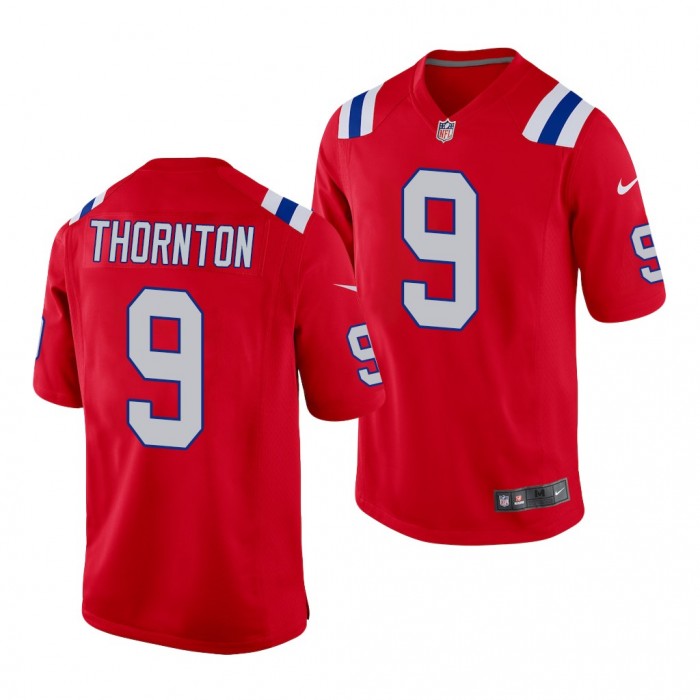 Tyquan Thornton New England Patriots 2022 NFL Draft Red Men Alternate Jersey Baylor Bears