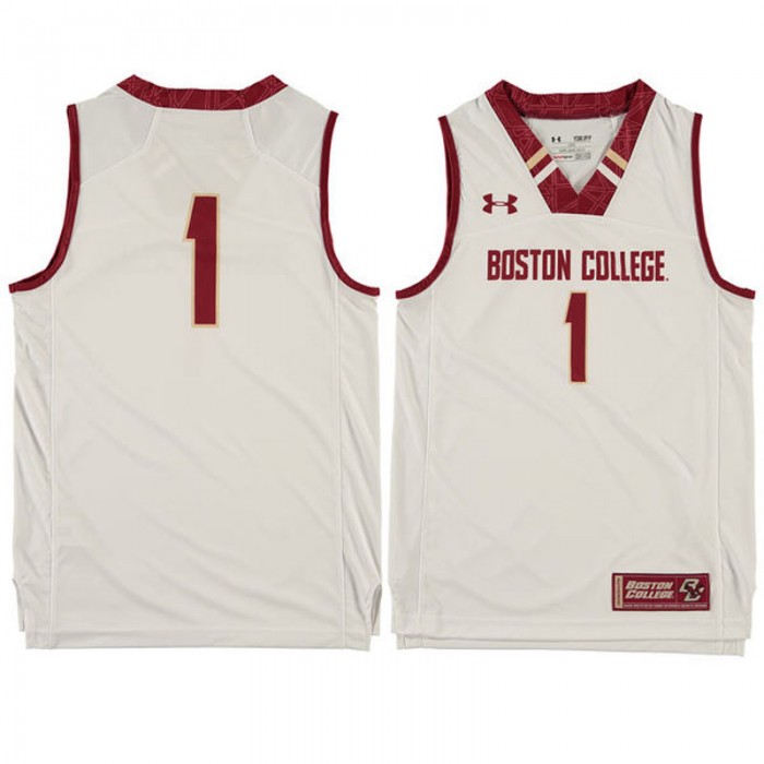 Boston College Eagles #1 White Basketball Youth Jersey