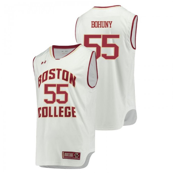 Boston College Eagles College Basketball White Bruce Bohuny Replica Jersey