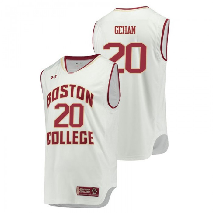 Boston College Eagles College Basketball White Gordon Gehan Replica Jersey