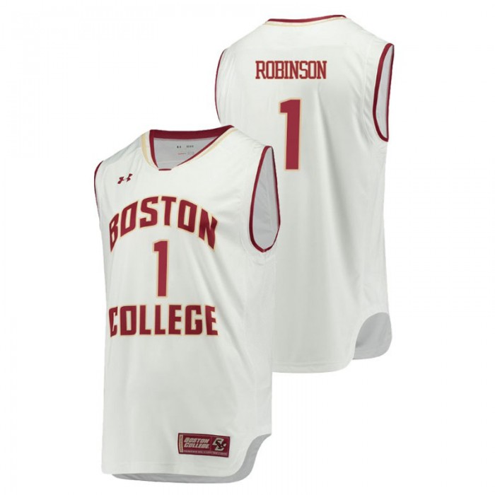 Boston College Eagles College Basketball White Jerome Robinson Replica Jersey