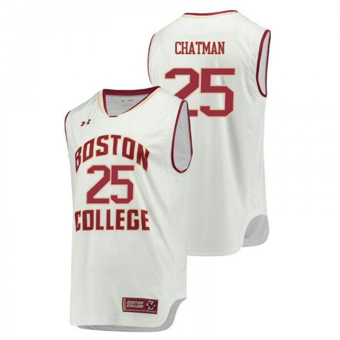 Boston College Eagles College Basketball White Jordan Chatman Replica Jersey