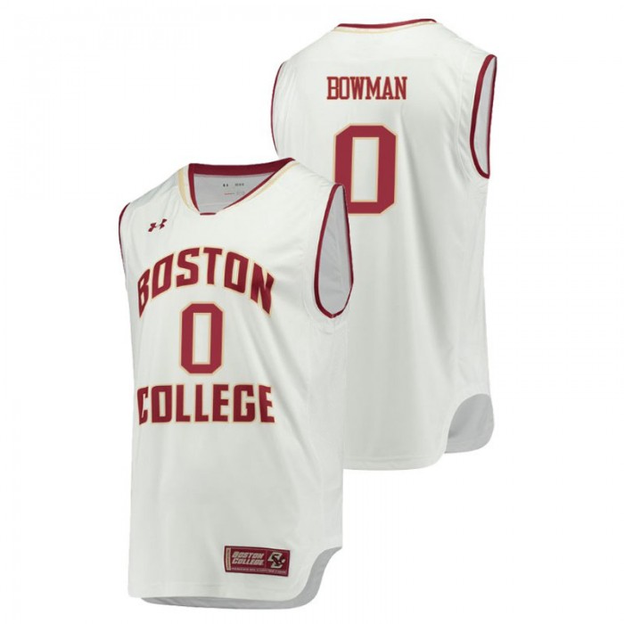 Boston College Eagles College Basketball White Ky Bowman Replica Jersey